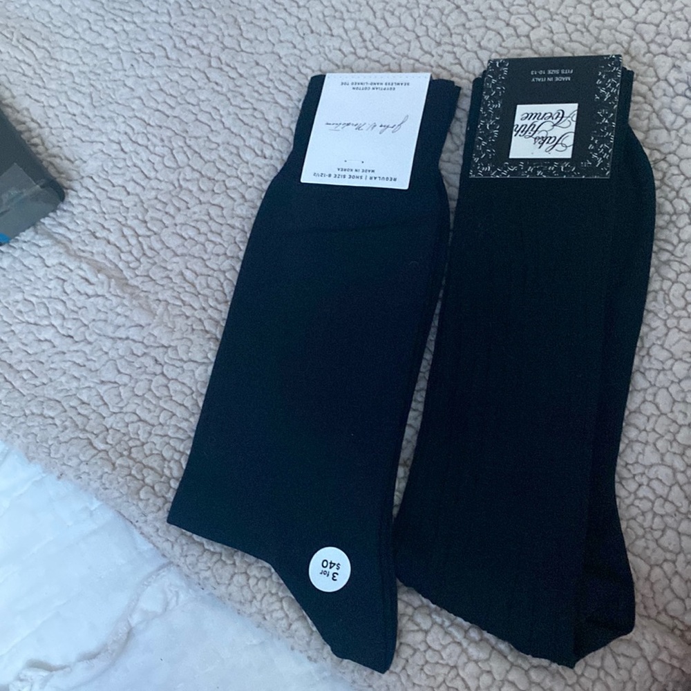 Two socks from Saks fifth avenue for men